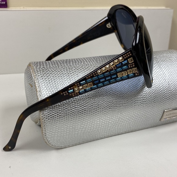Judith Lieber Stunning Multi Color Crystal Encrusted Tortoise Frames NeverUsed - Picture 12 of 15